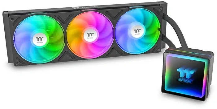 Система водяного охлаждения Thermaltake TH360 V3 ARGB Soc-AM5/AM4/1200/1700/1851 черный 4-pin 25.8dB Al+Cu Ret (CL-W466-PL12SW-A)
