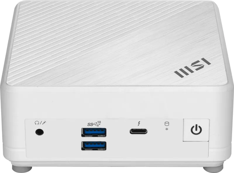 Неттоп MSI Cubi 5 1M-463BRU Core 5 120U (1.4) Graphics CR без ОС 2xGbitEth WiFi BT белый (936-B0A822-463)
