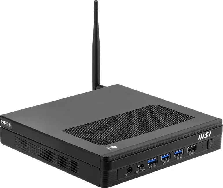 Неттоп MSI Pro DP10 A14MG-011BRU i5 14400 (2.5) UHDG без ОС 2.5xGbitEth WiFi BT черный (936-B21011-011)