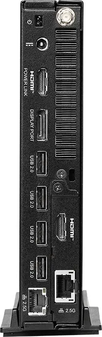 Неттоп MSI Pro DP10 A14MG-011BRU i5 14400 (2.5) UHDG без ОС 2.5xGbitEth WiFi BT черный (936-B21011-011)