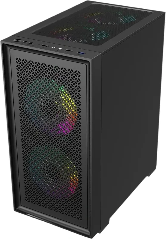 Корпус Accord ACC-1902 черный без БП mATX 2xUSB2.0 1xUSB3.0 audio bott PSU