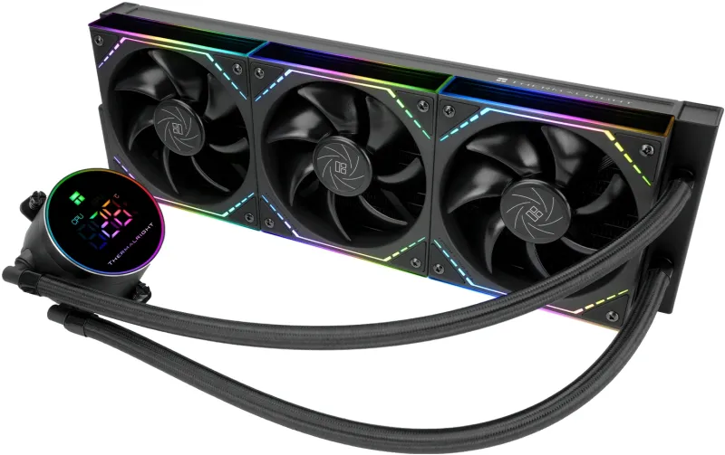 Система водяного охлаждения Thermalright Frozen Magic 360 Digital V2 ARGB Soc-AM5/AM4/1200/1700/1851 черный 4-pin 28dB Al LCD Ret (F-MAGIC-360-DIGITAL-BL-ARGB-V2)