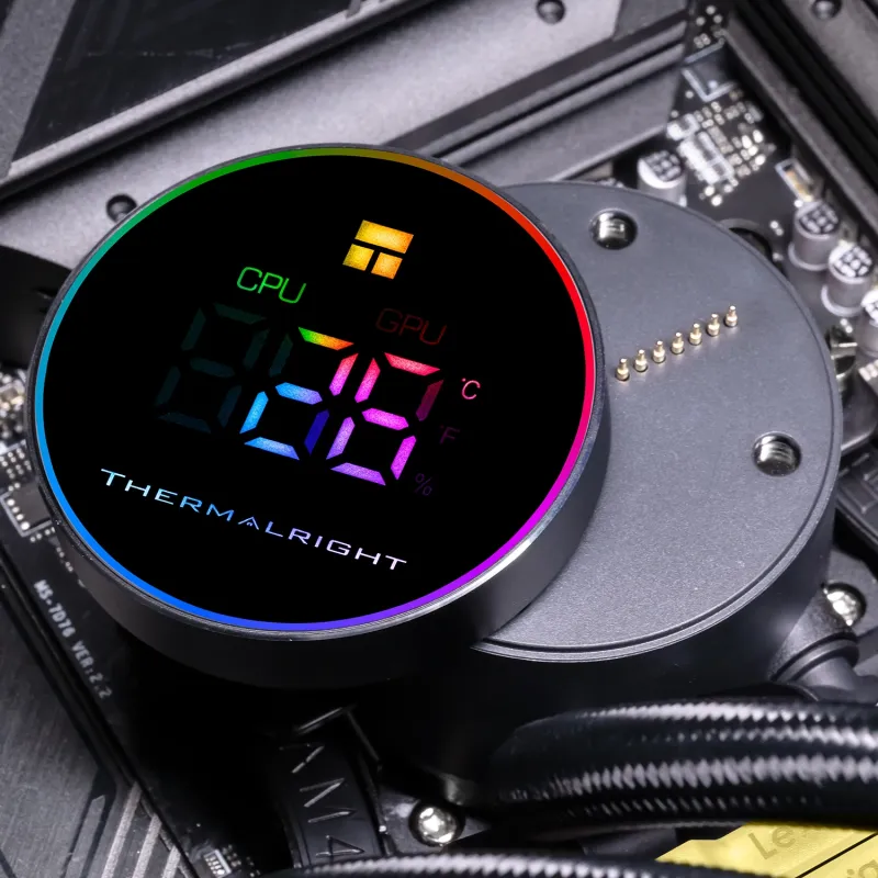 Система водяного охлаждения Thermalright Frozen Magic 360 Digital V2 ARGB Soc-AM5/AM4/1200/1700/1851 черный 4-pin 28dB Al LCD Ret (F-MAGIC-360-DIGITAL-BL-ARGB-V2)