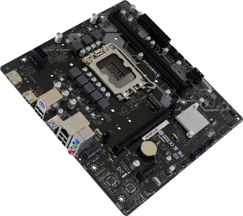 Материнская плата Biostar H610MT-E D5 Soc-1700 Intel H610 2xDDR5 mATX AC`97 8ch(7.1) GbLAN+HDMI+DP