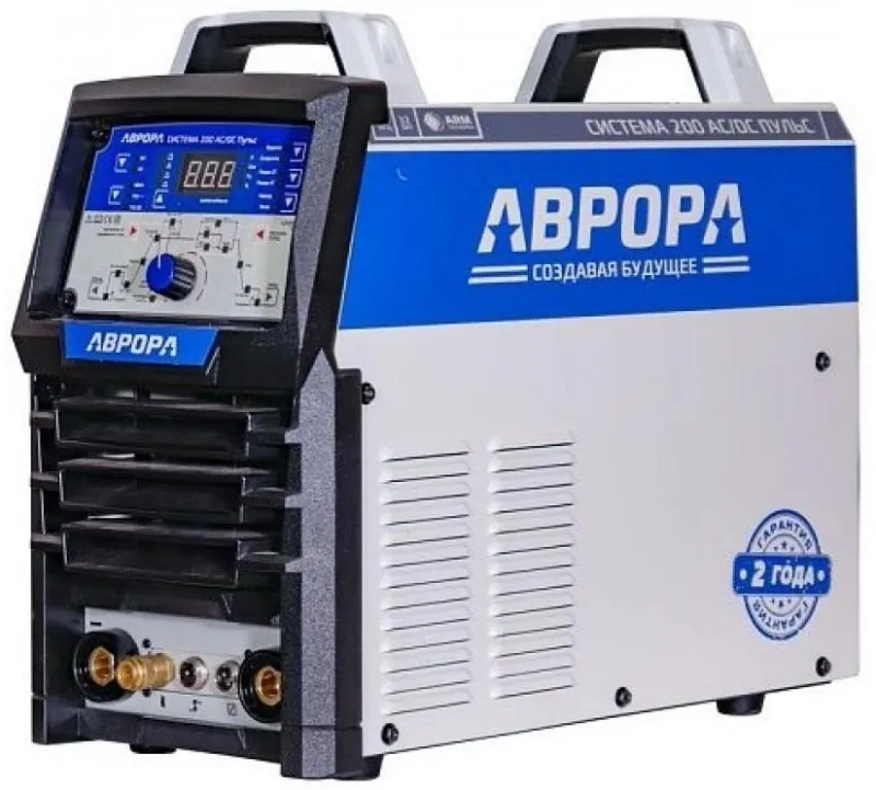 Сварочный аппарат Аврора Система 200 AC/DC ПУЛЬС инвертор ММА/TIG 5.2кВт