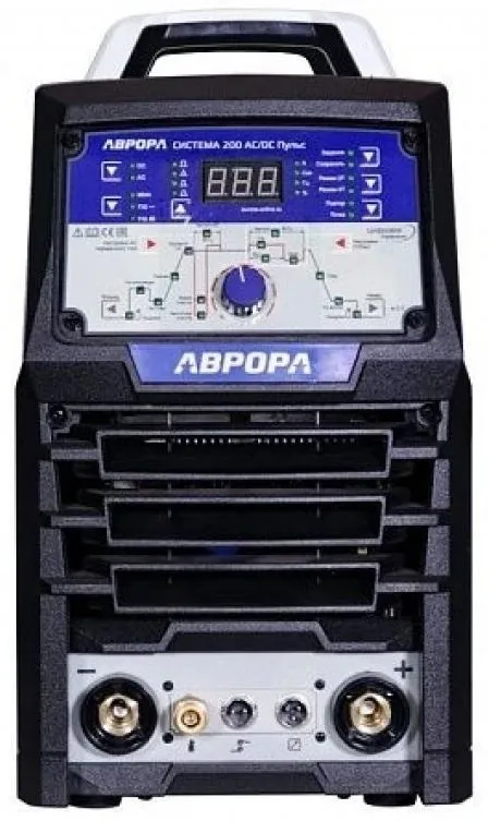 Сварочный аппарат Аврора Система 200 AC/DC ПУЛЬС инвертор ММА/TIG 5.2кВт