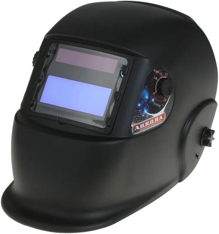 Маска сварщика Aurora A998F(9-13DIN) BLACK COSMO филь.:хамел. кл.:1/2/1/1 см.экр.95x36мм черный (11258)