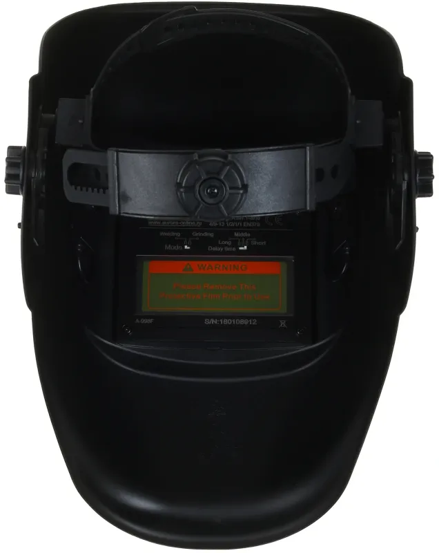 Маска сварщика Aurora A998F(9-13DIN) BLACK COSMO филь.:хамел. кл.:1/2/1/1 см.экр.95x36мм черный (11258)