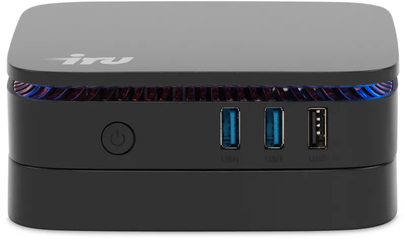 Неттоп IRU 110JLCN Cel N4500 (1.1) 8Gb SSD256Gb UHDG без ОС GbitEth WiFi BT 30W черный (2152166)