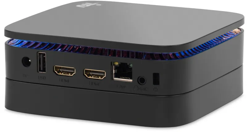 Неттоп IRU 110JLCN Cel N4500 (1.1) 8Gb SSD256Gb UHDG Windows 11 Pro GbitEth WiFi BT черный (2152163)