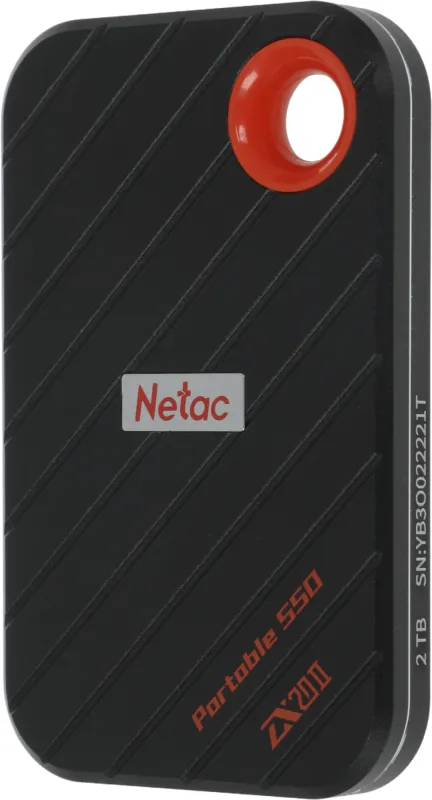 Netac ZX20 II 2TB USB 3.2 Gen 2 Type-C External Magnetic Portable SSD, R/W up to 2000MB/1800MB/s, with USB C to A cable and 20Gbps USB C to C cable 3Y wty