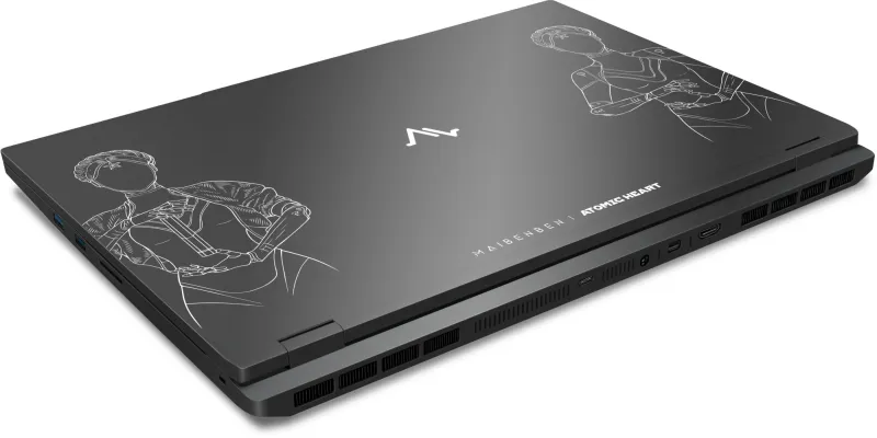 Ноутбук Maibenben X16B-R98956 Ryzen 9 8940HX 16Gb SSD1Tb NVIDIA GeForce RTX 5060 8Gb 16" IPS QHD+ (2560x1600) Windows 11 black WiFi BT Cam 4100mAh (X16B-R98956GQSHBRE3)