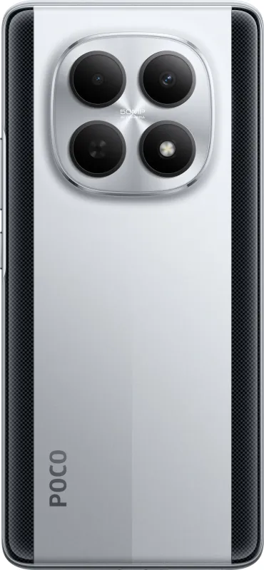 Смартфон Xiaomi Poco M8 5G 256Gb 8Gb серебристый моноблок 3G 4G 2Sim 6.77" 1080x2392 Android 15 50Mpix 802.11 a/b/g/n/ac NFC GPS GSM900/1800 GSM1900 Protect microSD max1024Gb