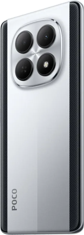 Смартфон Xiaomi Poco M8 5G 256Gb 8Gb серебристый моноблок 3G 4G 2Sim 6.77" 1080x2392 Android 15 50Mpix 802.11 a/b/g/n/ac NFC GPS GSM900/1800 GSM1900 Protect microSD max1024Gb