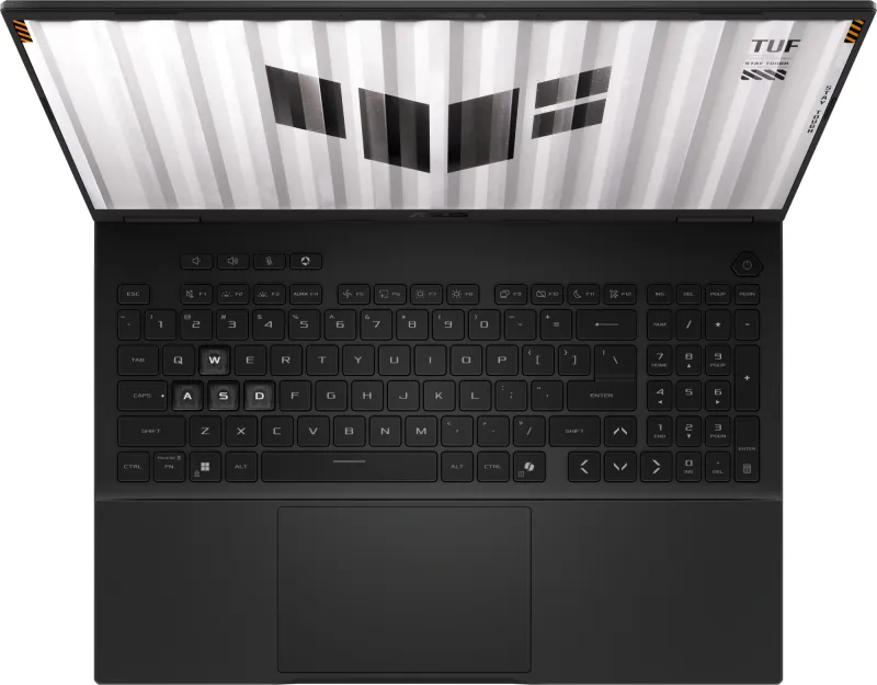 Ноутбук Asus TUF Gaming F16 FX608JHI-TU216 Core i5 14450HX 16Gb SSD512Gb NVIDIA GeForce RTX5050 8Gb 16" IPS WUXGA (1920x1200) без ОС grey WiFi BT Cam (90NR0NA1-M00BJ0)