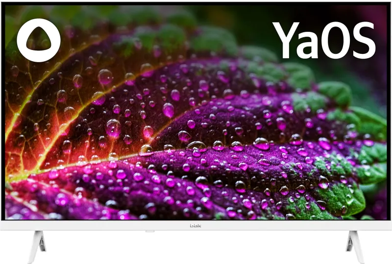 Телевизор LED BBK 32" 32LEX-7244/TS2C (W) Яндекс.ТВ белый HD 60Hz DVB-T2 DVB-C DVB-S2 USB WiFi Smart TV (RUS)