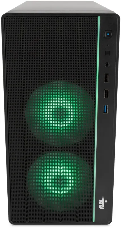 ПК IRU Tactio 310H6SEA MT i5 14400F (2.5) 16Gb SSD1Tb RTX5060 8Gb без ОС GbitEth 500W черный (RUS) (2164592)