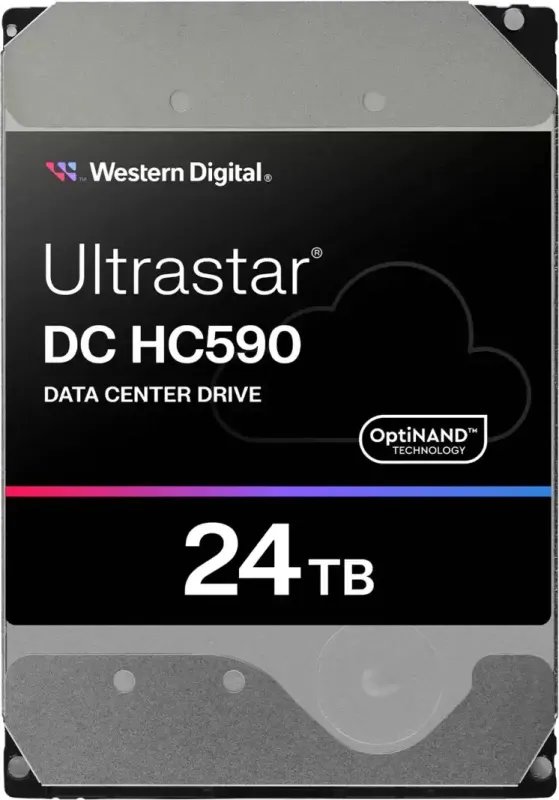 Жесткий диск WD SAS 3.0 24TB 0F59373 WUH722624AL5204 Server Ultrastar DC HC590 (7200rpm) 512Mb 3.5"