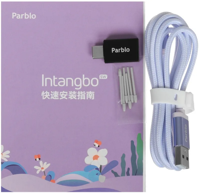 Графический планшет Parblo Intangbo SW USB Type-C фиолетовый