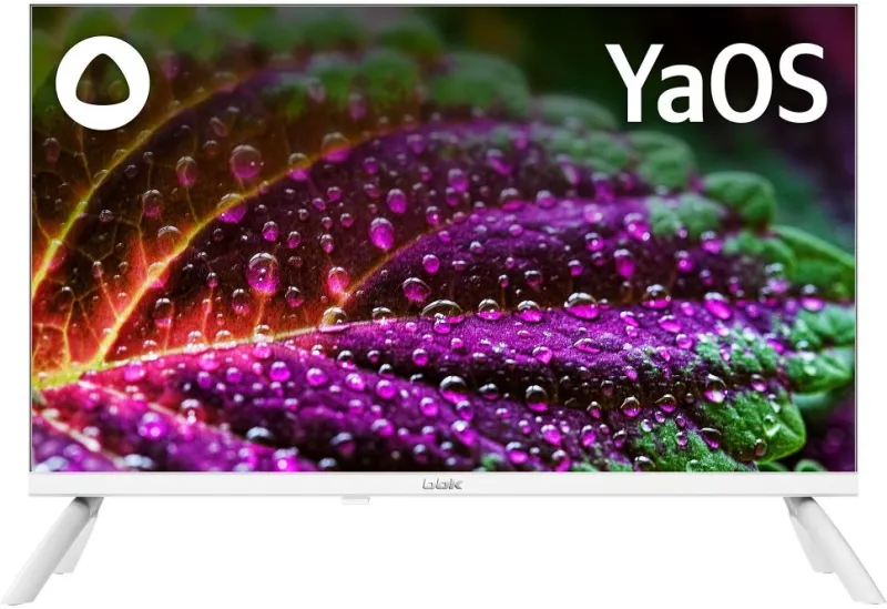 Телевизор LED BBK 24" 24LEX-7245/TS2C (W) Яндекс.ТВ Frameless белый HD 60Hz DVB-T2 DVB-C DVB-S DVB-S2 USB WiFi Smart TV (RUS)