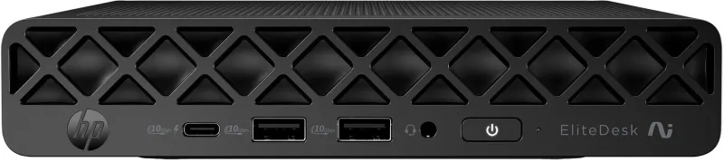 Неттоп HP EliteDesk 8 G1a Mini Ryzen 5 220 (3.2) 16Gb SSD512Gb Radeon 740M Windows 11 Pro GbitEth WiFi BT 90W kbNORUS мышь клавиатура черный (CP3M1AT)