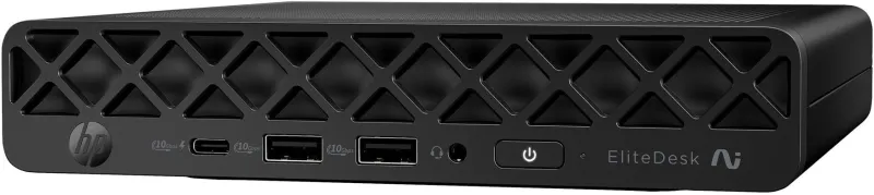 Неттоп HP EliteDesk 8 G1a Mini Ryzen 5 220 (3.2) 16Gb SSD512Gb Radeon 740M Windows 11 Pro GbitEth WiFi BT 90W kbNORUS мышь клавиатура черный (CP3M1AT)