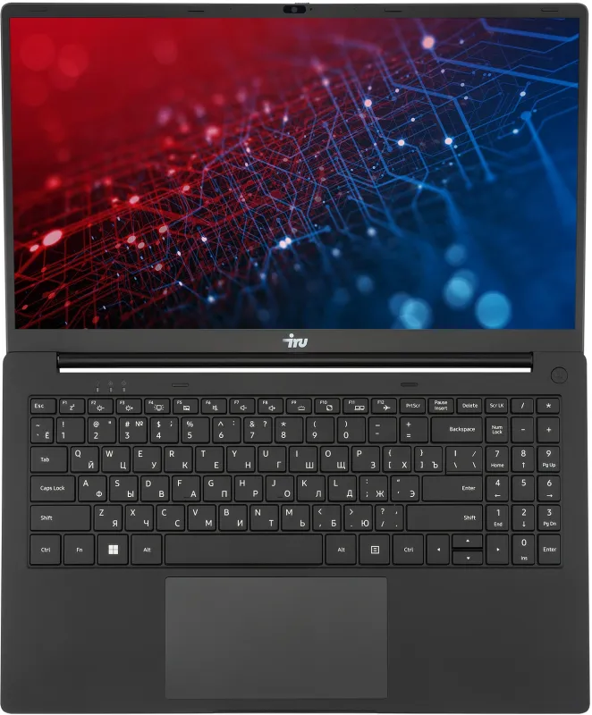 Ноутбук IRU Strato 15ALID4 Core i3 1315U 16Gb SSD512Gb Intel UHD Graphics 15.6" IPS FHD (1920x1080) без ОС black WiFi BT Cam 6000mAh (2168017)