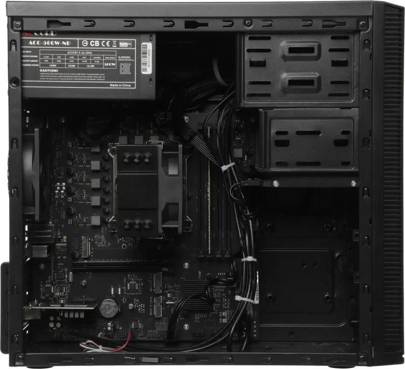 ПК АРМ Amur Нарвал B7I21 АМУЕ.466219.002 MT i5 12400 (2.5) 16Gb SSD512Gb UHDG 730 без ОС GbitEth 500W мышь клавиатура черный (RUS) (2168216)