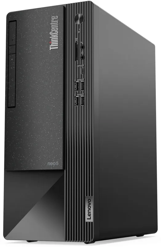 ПК Lenovo ThinkCentre Neo 50t MT i5 12400 8Gb SSD256Gb UHDG 730/DVDRW CR без ОС GbitEth WiFi BT мышь черный (11SE001WIV_NOKBD)