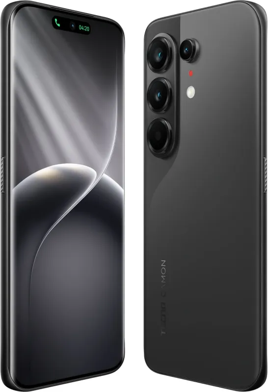 Смартфон Tecno Camon 50 Ultra 5G 256Gb 8Gb черный моноблок 3G 4G 6.78" 1208x2644 Android 16 50Mpix 802.11 a/b/g/n/ac NFC GPS GSM900/1800 GSM1900 Protect
