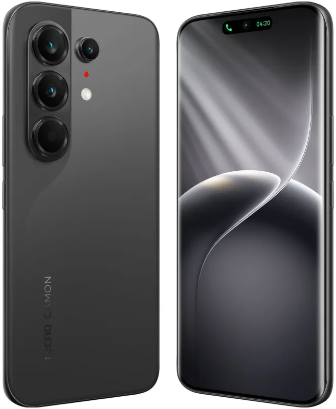 Смартфон Tecno Camon 50 Ultra 5G 256Gb 8Gb черный моноблок 3G 4G 6.78" 1208x2644 Android 16 50Mpix 802.11 a/b/g/n/ac NFC GPS GSM900/1800 GSM1900 Protect