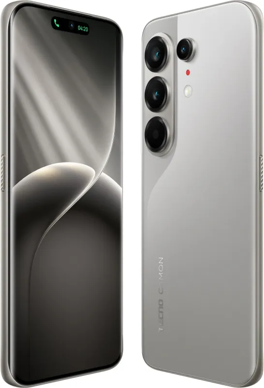 Смартфон Tecno Camon 50 Ultra 5G 256Gb 8Gb титан моноблок 3G 4G 6.78" 1208x2644 Android 16 50Mpix 802.11 a/b/g/n/ac NFC GPS GSM900/1800 GSM1900 Protect
