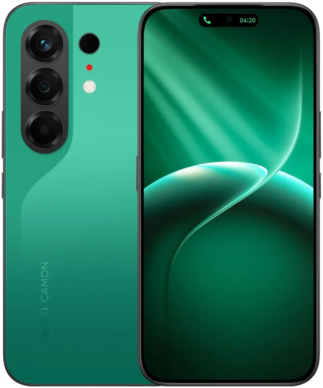 Смартфон Tecno Camon 50 256Gb 12Gb хвойный зеленый моноблок 3G 4G 6.78" (CN5 256+12 FIR GREEN)