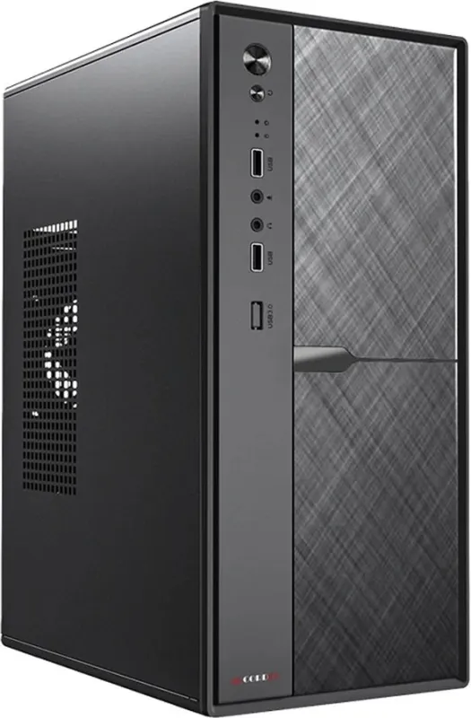 Корпус Accord ACC-1603 черный без БП mATX 1x80mm 2xUSB2.0 audio