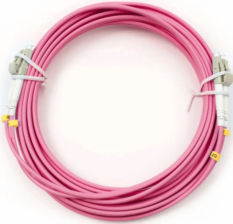 Cabeus FOP-50-OM4-LC-LC-5m Шнур оптический duplex LC-LC 50/125 mm OM4 5м LSZH