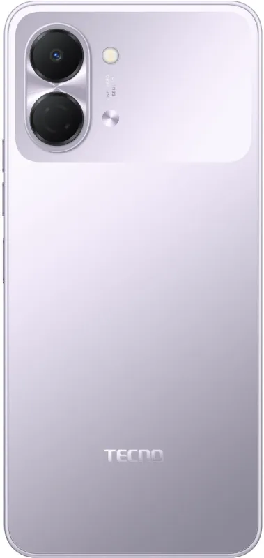 Смартфон Tecno Spark Go 3 128Gb 4Gb фиолетовый моноблок 3G 4G 2Sim 6.75" 720x1600 Android 15 13Mpix 802.11 a/b/g/n/ac NFC GPS GSM900/1800 Protect microSD max1024Gb