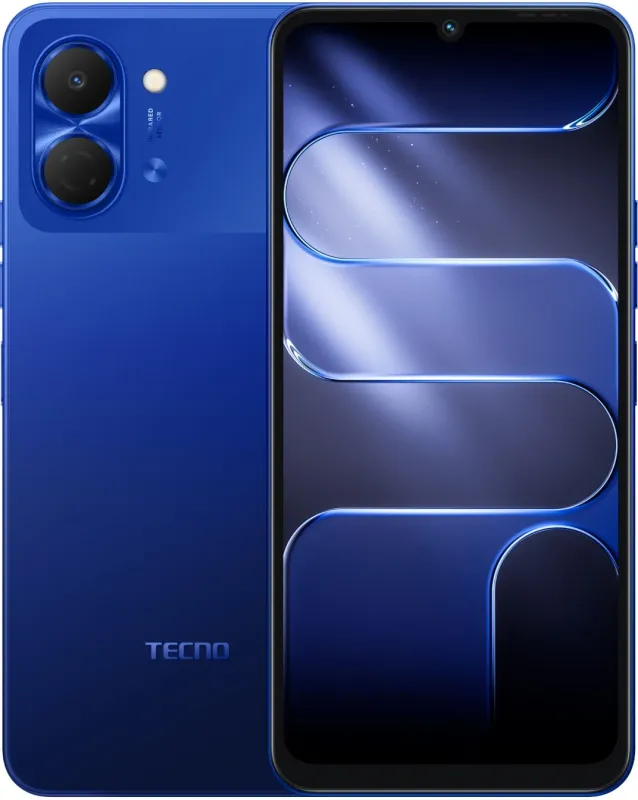 Смартфон Tecno Spark Go 3 128Gb 4Gb синий моноблок 3G 4G 2Sim (KN3 128+4 GALAXY BLUE)