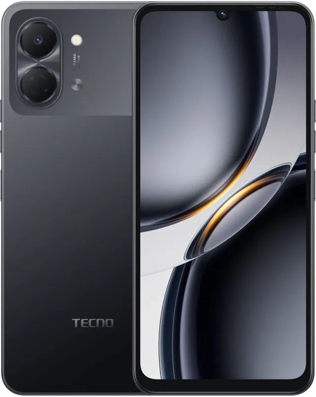 Смартфон Tecno Spark Go 3 128Gb 4Gb черный моноблок 3G 4G 2Sim 6.75" 720x1600 Android 15 13Mpix 802.11 a/b/g/n/ac NFC GPS GSM900/1800 Protect microSD max1024Gb