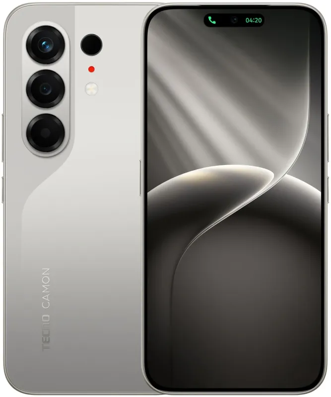 Смартфон Tecno Camon 50 256Gb 12Gb титан моноблок 3G 4G 2Sim 6.78" (CN5 256+12 NEBULA TITANIUM)