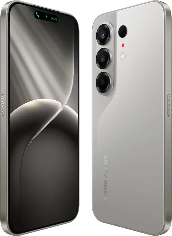 Смартфон Tecno Camon 50 256Gb 12Gb титан моноблок 3G 4G 2Sim 6.78" 1208x2644 Android 16 50Mpix 802.11 a/b/g/n/ac NFC GPS GSM900/1800 GSM1900 Protect FM