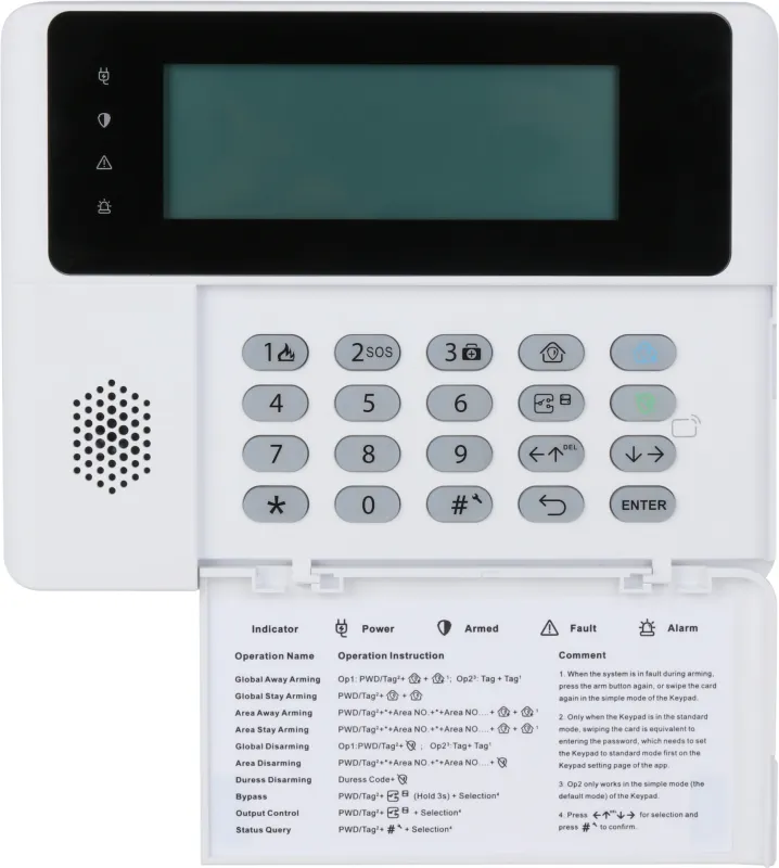 Контрольная панель Dahua DHI-ARK30C-RW2(868)