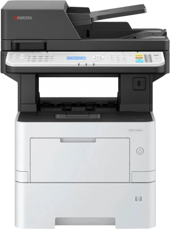 Kyocera ECOSYS MA4500x ( Азия ) , (P/C/S, ч/б лазерный, A4, 45 стр/мин, 1200x1200 dpi, 1 Гб, USB 2.0, Network, лоток 500 л., Duplex, DADF, старт.тонер 6000 стр.)Ff