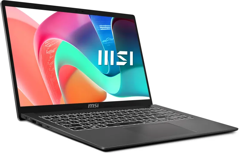 Ноутбук MSI Modern 15 F1MG-1200RU Core 5 120U 16Gb SSD512Gb Intel Graphics 15.6" IPS FHD (1920x1080) Windows 11 Pro grey WiFi BT Cam (9S7-15S111-1200)