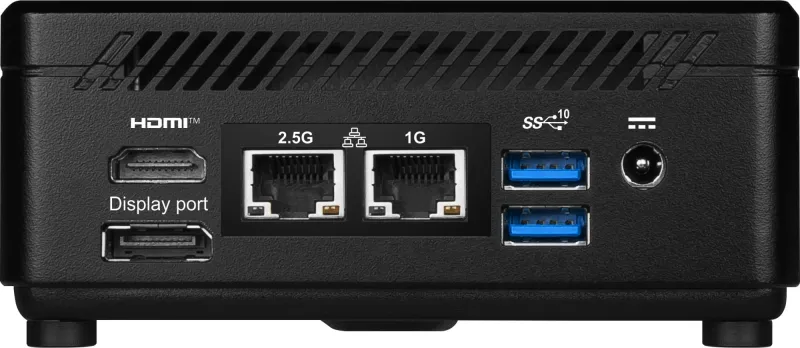 Неттоп MSI Cubi 5 1M-640XRU Core 3 100U (1.2) 8Gb SSD512Gb HDG CR без ОС 2xGbitEth WiFi BT черный (9S6-B0A821-640)