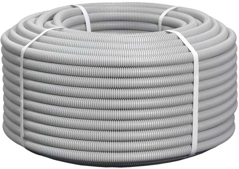 Труба гофр. гибкая ПВХ NTSS NTSS-TGS20 внеш.D=20мм 100м сер.
