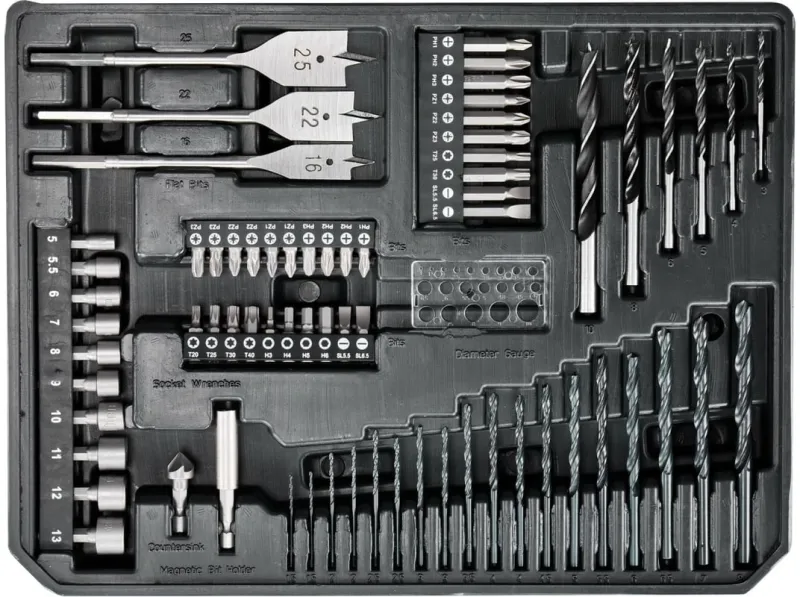 Набор бит и сверл Makita E-24907 (70пред.) для шуруповертов/дрелей