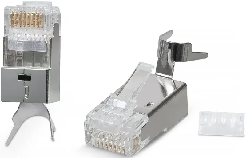 Cabeus 8P8C-SH-C7(1.5)-TWP Коннектор RJ-45(8P8C) под витую пару, категория 6a/7/7a, экранированный, универсальный