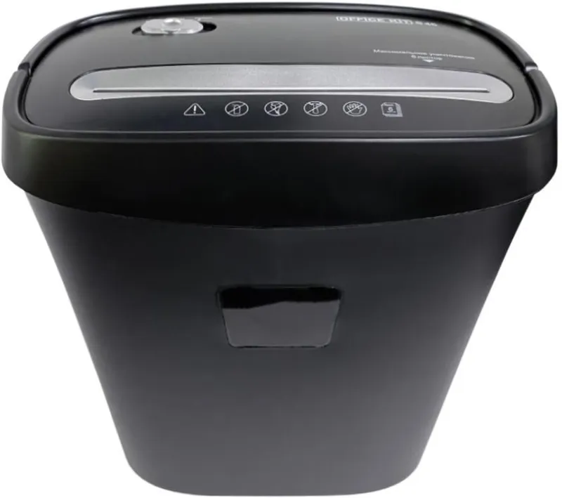 Шредер Office Kit S45-2x9 (секр.P-5) фрагменты 6лист. 16лтр. скрепки скобы пл.карты