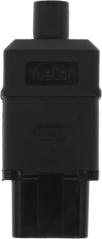 Вилка IEC 60320 C19, 16A, 250V, прямая, разборная, черная