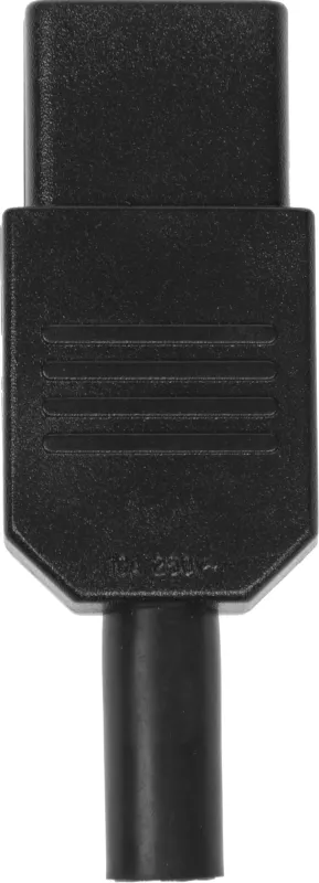 Вилка IEC 60320 C13, 10A, 250V, прямая, разборная, черная
